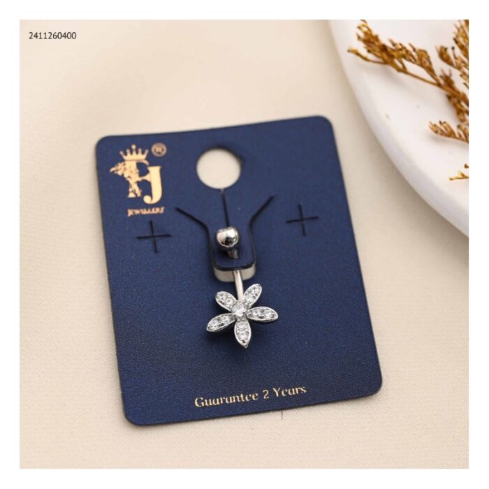 103386375_687ba6bc75d5d حلق سرة لون فضي من FJ مقاوم لتغير اللون كفالة سنتين ضد تغير اللون - الصورة 1