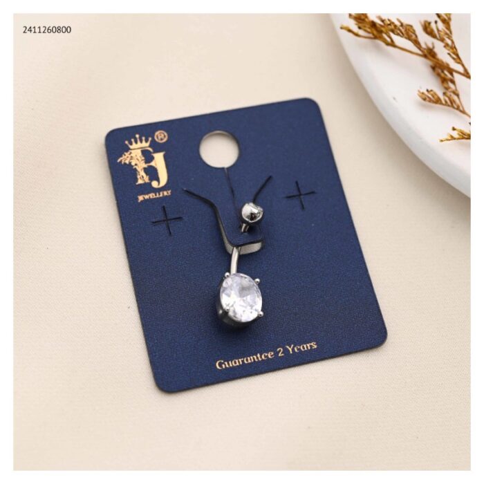 103386379_687ba6c3a2258 حلق سرة لون فضي من FJ مقاوم لتغير اللون كفالة سنتين ضد تغير اللون - الصورة 1