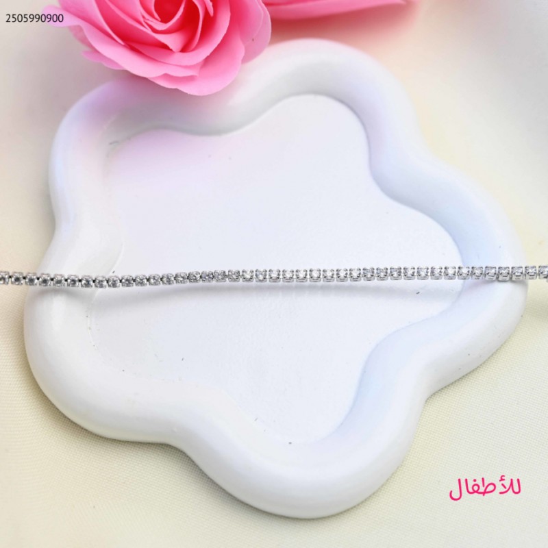 103386389_687ba6d6be91f سوار لون فضي للأطفال من FJ مقاوم لتغير اللون كفالة سنتين ضد تغير اللون - الصورة 1