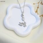 سلسال لون فضي من FJ مقاوم لتغير اللون كفالة سنتين ضد تغير اللون