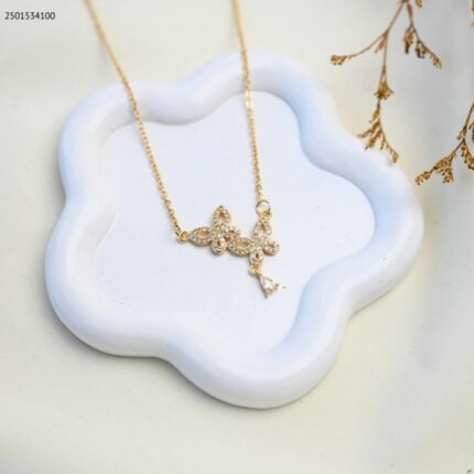 سلسال لون ذهبي من FJ مقاوم لتغير اللون كفالة سنتين ضد تغير اللون