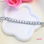 سوار لون فضي للأطفال من FJ مقاوم لتغير اللون كفالة سنتين ضد تغير اللون