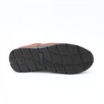 ⁦حذاء كاجوال طبي جلد بدون رباط للرجال لون عسلي غامق⁩ - الصورة ⁦4⁩