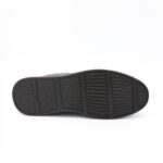 ⁦حذاء كاجوال طبي جلد بدون رباط للرجال لون أسود⁩ - الصورة ⁦5⁩