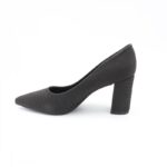 ⁦كندرة بكعب عالي للنساء لون أسود⁩ - الصورة ⁦4⁩