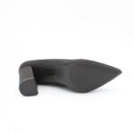 ⁦كندرة بكعب عالي للنساء لون أسود⁩ - الصورة ⁦5⁩