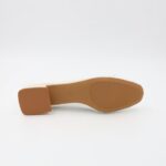 ⁦كندرة جلد كعب للنساء لون أبيض⁩ - الصورة ⁦3⁩