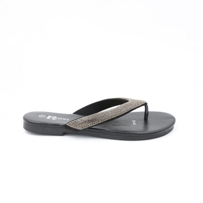 ⁦بابوج باليه بتصميم اصبع للنساء لون أسود⁩ - الصورة ⁦4⁩