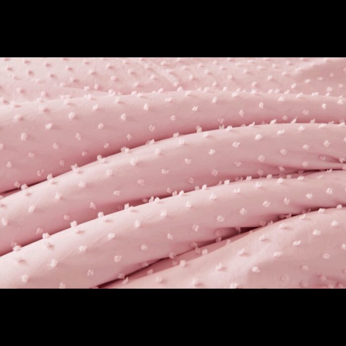 ⁦طقم سرير صيفي ميكروفيبر 5 قطع حجم مفرد ونص لون زهري⁩ - الصورة ⁦6⁩