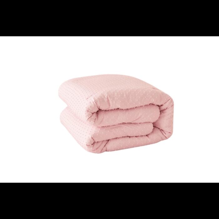 ⁦طقم سرير صيفي ميكروفيبر 5 قطع حجم مفرد ونص لون زهري⁩ - الصورة ⁦8⁩