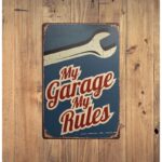 ⁦ديكور لوحة معدنية - My Garage My Rules⁩ - الصورة ⁦2⁩