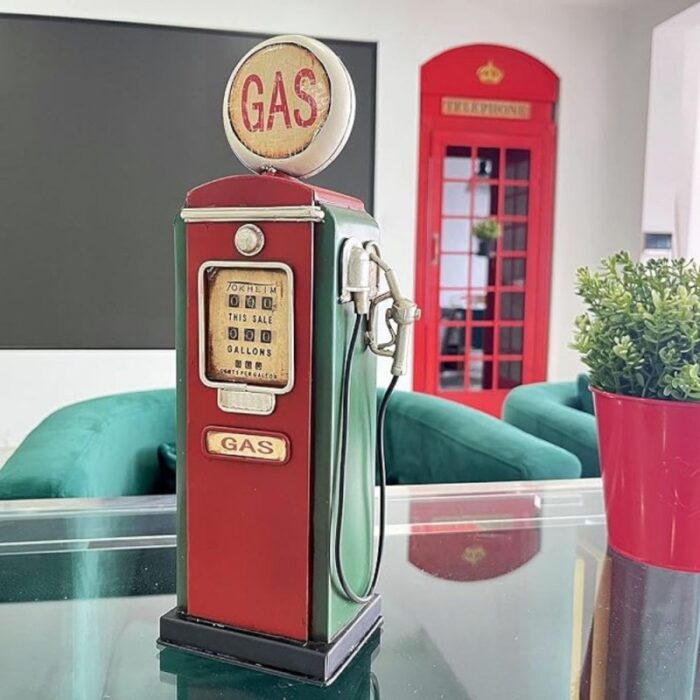 ⁦حصالة معدنية أنتيكا على شكل مضخة بنزين⁩ - الصورة ⁦2⁩