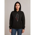 هودي ستاتي بتطريز خارطة فلسطين لون اسود