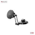 ⁦yesido magnet holder c198 حامل جوال مغناطيسي مصمم من فصالات معدنية انيقة يثبت على شاشة السيارة او على تابلو السيارة⁩ - الصورة ⁦2⁩