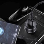 ⁦شاحن للجوال داخل السيارة عظمة شحن سريع مدخل يو اس بي + وصلة تايب سي 18 واط ماركة كاكوسيجا العالمية⁩ - الصورة ⁦3⁩