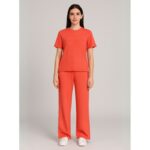 بيجامة للنساء لون برتقالي