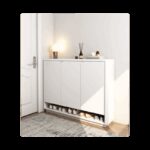 خزانة أحذية 3 دفات مع رف سفلي