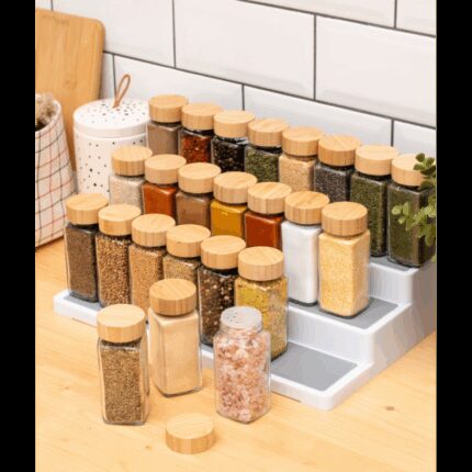 علب بهارات زجاج 12 قطعة