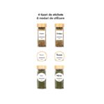 ⁦علب بهارات زجاج 12 قطعة⁩ - الصورة ⁦2⁩