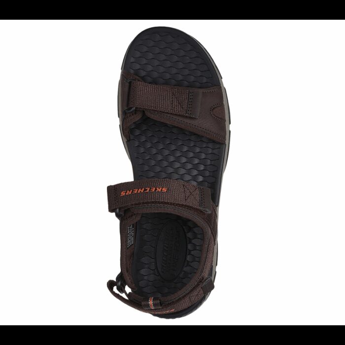 ⁦Skechers Mens' Tresmen - Ryer Sandal- صندل سكيتشرز تيرسمن للرجال لون بني⁩ - الصورة ⁦2⁩