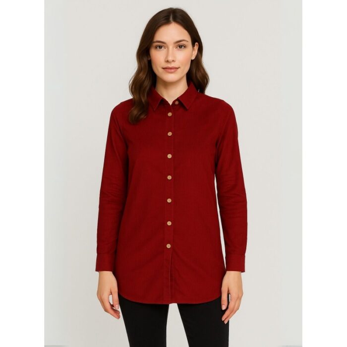 103386724_688a0a53cd367 قميص للنساء شتوي لون أحمر - الصورة 1