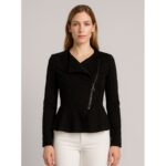 بلوزة شتوية للنساء لون أسود