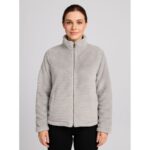 جاكيت صوف للنساء لون رمادي