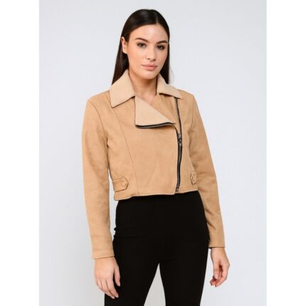 جاكيت شتوي للنساء لون بيج