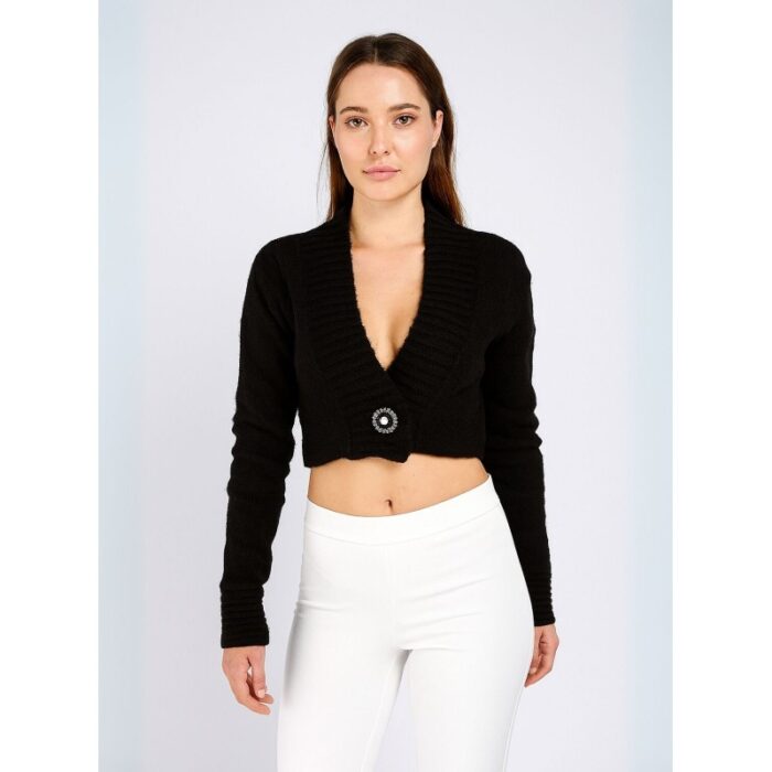 103386772_688a0ae702ba5 جاكيت صوف قصير لون أسود - الصورة 1