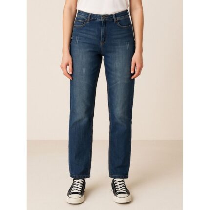 بنطال جينز للنساء لون أزرق غامق