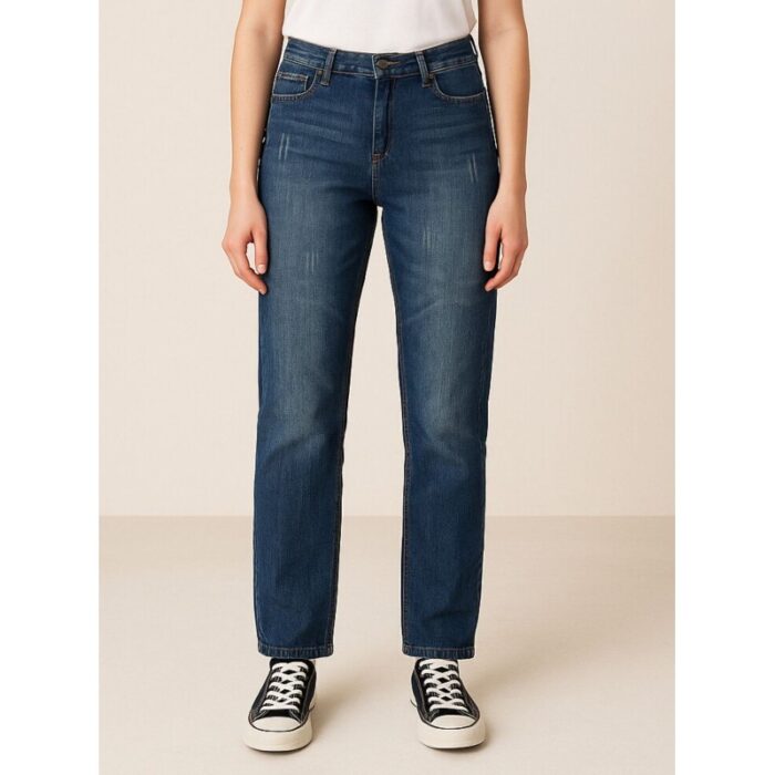 103386776_688a0af6d4d53 بنطال جينز للنساء لون أزرق غامق - الصورة 1