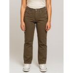 بنطال كتان للنساء لون بني