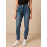 بنطال جينز للنساء لون أزرق غامق