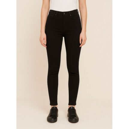 بنطال كتان للنساء لون أسود