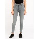 بنطال جينز للنساء لون رمادي