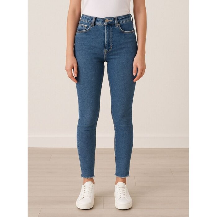 103386792_688a0b322a4ce بنطال جينز للنساء لون أزرق غامق - الصورة 1