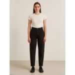 ⁦بنطال جينز للنساء لون أسود⁩ - الصورة ⁦2⁩