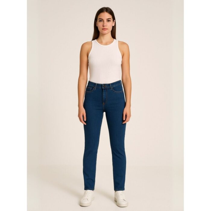 103386812_688a0b86c772e بنطال جينز للنساء لون أزرق غامق - الصورة 1