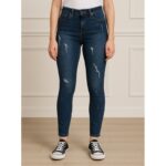 بنطال جينز للنساء لون أزرق غامق