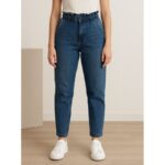 بنطال جينز للنساء لون أزرق غامق