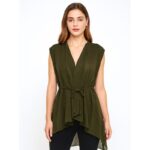 بلوزة  للنساء لون أخضر