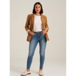 ⁦بنطال جينز للنساء لون أزرق غامق⁩ - الصورة ⁦2⁩