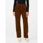 بنطال مخمل للنساء لون بني