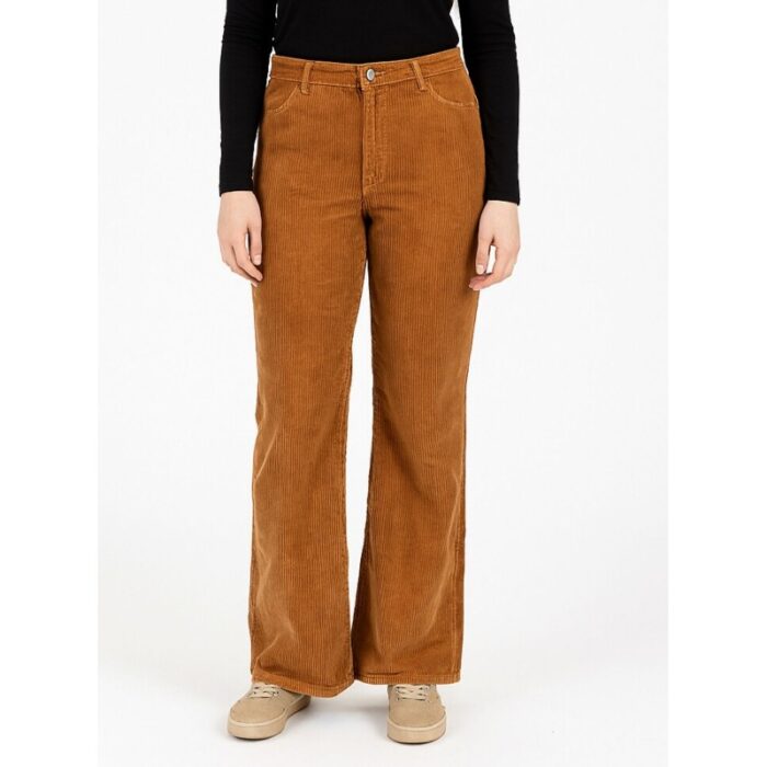 103386833_688a0bc7e65b2 بنطال مخمل للنساء لون كموني - الصورة 1