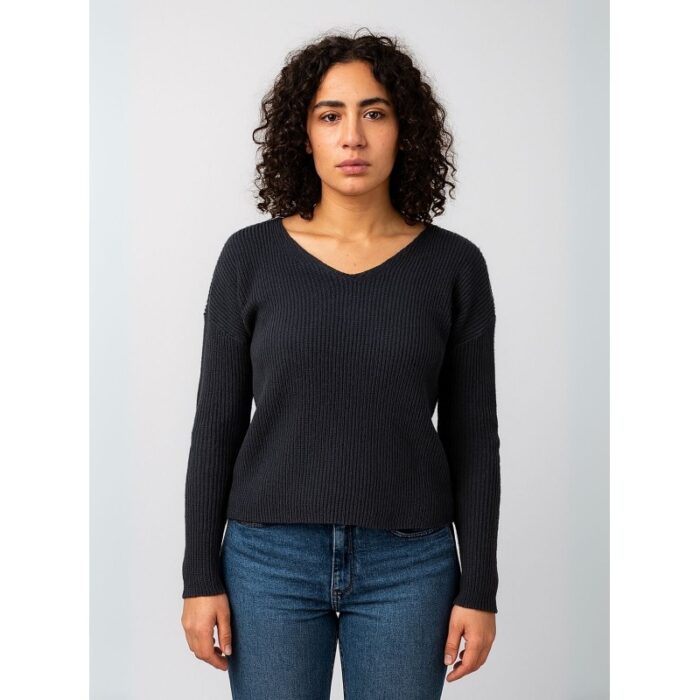 103386855_688a0c137000f بلوزة صوف للنساء لون رمادي - الصورة 1