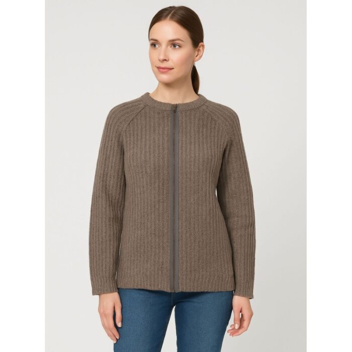 103386861_688a0c21d56ff جاكيت صوف للنساء لون بني - الصورة 1