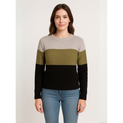 بلوزة صوف للنساء ملونة