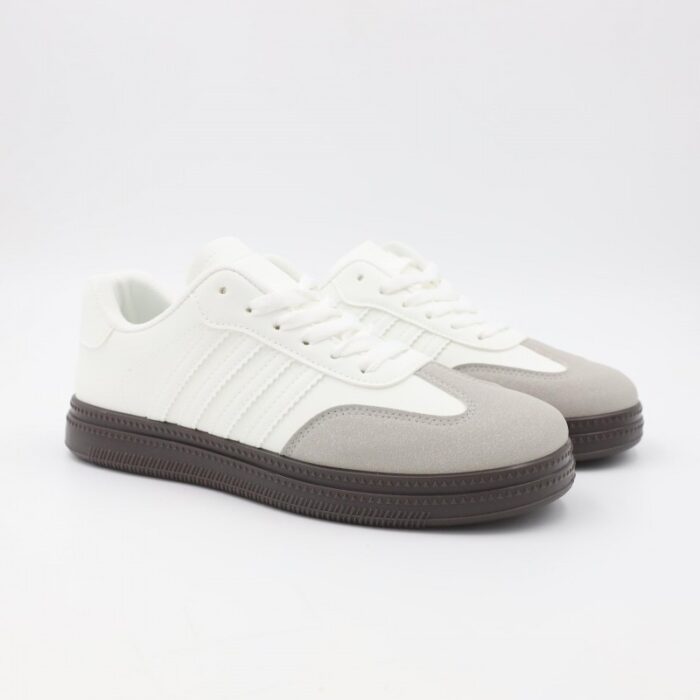 103386907_6883436745445 حذاء رياضي شبابي لون أبيض - الصورة 1