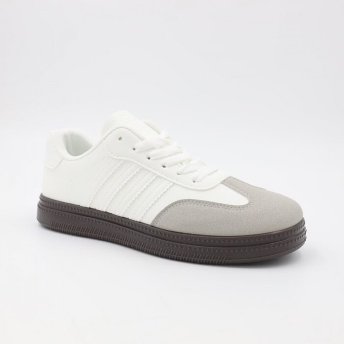 ⁦حذاء رياضي شبابي لون أبيض⁩ - الصورة ⁦2⁩