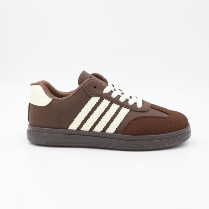 ⁦حذاء رياضي شبابي لون بني وبيج⁩ - الصورة ⁦3⁩